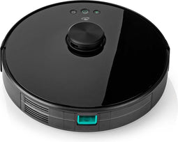 Nedis SmartLife Robotstofzuiger - Laser navigatie - Wi-Fi - Capaciteit opvangreservoir: 0.6 l - Automatisch opladen - Maximale gebruiksduur: 2 uur - Zwart - Android / IOS