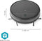 Nedis SmartLife Robotstofzuiger - Willekeurig - Wi-Fi - Capaciteit opvangreservoir: 0.2 l - Automatisch opladen - Maximale gebruiksduur: 1.8 uur - Zwart - Android / IOS