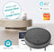 Nedis SmartLife Robotstofzuiger - Willekeurig - Wi-Fi - Capaciteit opvangreservoir: 0.2 l - Automatisch opladen - Maximale gebruiksduur: 1.8 uur - Zwart - Android / IOS