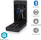 Nedis SmartLife-Sleutelkast - Sleutelkluis met Code voor Buiten - Bluetooth - Sleutelslot Hangslot of Wandmontage - IPX5 - Zwart