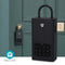 Nedis SmartLife-Sleutelkast - Sleutelkluis met Code voor Buiten - Bluetooth - Sleutelslot Hangslot of Wandmontage - IPX5 - Zwart