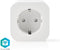 Nedis SmartLife Slimme Stekker - Wi-Fi - 2500 W - Randaarde stekker / Type F (CEE 7/7) - -10 - 45 °C - Android / IOS - Wit - 1 Stuks