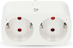 Nedis SmartLife Slimme Stekker - Wi-Fi - IP21 - Energiemeter - 3680 W - Type F (CEE 7/7) - 0 - 55 °C - Android / IOS - Wit - 1 Stuks