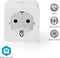 Nedis SmartLife Slimme Stekker - Wi-Fi - IP21 - Energiemeter - 3680 W - Type F (CEE 7/3) - 0 - 55 °C - Android / IOS - Wit - 1 Stuks