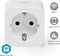 Nedis SmartLife Slimme Stekker - Wi-Fi - IP21 - Energiemeter - 3680 W - Type F (CEE 7/3) - 0 - 55 °C - Android / IOS - Wit - 1 Stuks