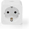 Nedis SmartLife Slimme Stekker - Wi-Fi - IP21 - Energiemeter - 3680 W - Type F (CEE 7/3) - 0 - 55 °C - Android / IOS - Wit - 1 Stuks