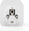 Nedis SmartLife Smart Stekker | Wi-Fi | 1 Stuks | 3680 W | Type F (CEE 7/3) | -10 - 45 °C | Android™ / IOS | Wit