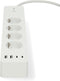 Nedis SmartLife Smart Stekkerdoos – WiFi – USB-A/C – 3680W – 2m – Wit