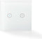 Nedis SmartLife Wandschakelaar - Wi-Fi - Duaal - Muurmontage - 1000 W - Android / IOS - Glas - Wit