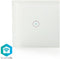 Nedis SmartLife Wandschakelaar - Wi-Fi - Enkel - Muurmontage - 1000 W - Android / IOS - Glas - Wit