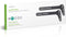 Nedis Soundbar Beugel - Geschikt voor: Universeel - Met TV Bevestiging - 15 kg - Vast - Staal - Zwart