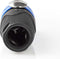 Nedis Speaker-Connector - Recht - Male - Vernikkeld - Soldeer - Diameter kabelinvoer: 8.0 mm - ABS - Zwart - 1 Stuks - Polybag
