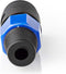 Nedis Speaker-Connector - Recht - Male - Vernikkeld - Soldeer - Diameter kabelinvoer: 8.0 mm - ABS - Zwart - 1 Stuks - Polybag