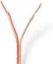 Nedis Speaker-Kabel - 2 x 1.50 mm² - CCA - 15.0 m - Rond - PVC - Transparant - Folieverpakking