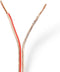 Nedis Speaker-Kabel - 2 x 1.50 mm² - CCA - 15.0 m - Rond - PVC - Transparant - Folieverpakking
