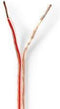 Nedis Speaker-Kabel - 2 x 1.50 mm² - Koper - 100.0 m - Rond - PVC - Transparant - Rol