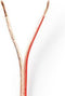 Nedis Speaker-Kabel - 2 x 2.50 mm² - CCA - 100.0 m - Rond - PVC - Transparant - Folieverpakking