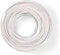 Nedis Speaker-Kabel - 2 x 2.50 mm² - CCA - 100.0 m - Rond - PVC - Wit - Folieverpakking