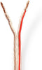 Nedis Speaker-Kabel - 2 x 4.00 mm² - CCA - 100.0 m - Rond - PVC - Transparant - Folieverpakking