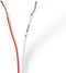 Nedis Speaker-Kabel - 2x 0.75 mm² - Koper - 100.0 m - Rond - PVC - Wit - Rol