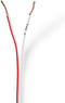 Nedis Speaker-Kabel - 2x 0.75 mm² - Koper - 100.0 m - Rond - PVC - Wit - Rol