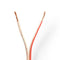 Nedis Speaker-Kabel | 2x 2,50 mm2 | 15,0 m | Folieverpakking | Transparant