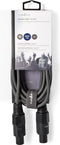 Nedis Speaker-Kabel - 48 x 0.20 mm - Koper - 3.00 m - Rond - PVC - Donkergrijs - Kartonnen Sleeve