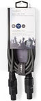Nedis Speaker-Kabel - 48 x 0.20 mm - Koper - 3.00 m - Rond - PVC - Donkergrijs - Kartonnen Sleeve