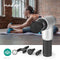 Nedis Sportmassagepistool - Batterij Gevoed - Ingebouwde Lithium-Ion - Oplaadbaar - 6 Massage Modes - 4 Verwisselbare Hulpstukken - Grijs / Zwart