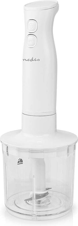 Nedis Staafmixer - 400 W - Snelheidsinstellingen: 2-Snelheden - Hakmachine - Wit