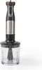Nedis Staafmixer - 800 W - Snelheidsinstellingen: Variabele Snelheidsregeling - Hakmachine - Aluminium / Zwart