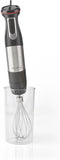 Nedis Staafmixer - 800 W - Snelheidsinstellingen: Variabele Snelheidsregeling - Hakmachine - Aluminium / Zwart