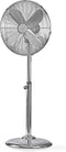 Nedis Staande Ventilator - Diameter: 400 mm - 3 Snelheden - Zwenkfunctie - 50 W - Verstelbare hoogte - Nee - Chroom