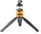 Nedis Statief - Maximaal draagvermogen: 1.5 kg - Minimale werkhoogte: 11.0 cm - Maximale werkhoogte: 16.0 cm - 1 Segment - Gefixeerd - Inclusief reistas - ABS / Nylon - Oranje / Zwart
