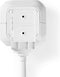 Nedis Stekkerdoos - Randaarde stekker / Type F (CEE 7/7) - 4-wegs - 1.50 m - 3680 W - 16 A - Soort aarding: Zijcontacten - 230 V AC 50/60 Hz - Hoek van stopcontact: 90 ° - H05VV-F 3G 1,5 mm² - Wit