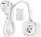 Nedis Stekkerdoos - Randaarde stekker / Type F (CEE 7/7) - 4-wegs - 1.50 m - 3680 W - 16 A - Soort aarding: Zijcontacten - 230 V AC 50/60 Hz - Hoek van stopcontact: 90 ° - H05VV-F 3G 1,5 mm² - Wit