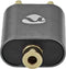 Nedis Stereo-Audioadapter - 2x RCA Male - 3,5 mm Female - Verguld - Recht - Aluminium - Gun Metal Grijs - 1 Stuks - Cover Window Box