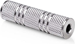 Nedis Stereo-Audioadapter - 3,5 mm Female - 3,5 mm Female - Vernikkeld - Recht - Metaal - Zilver - 1 Stuks - Doos