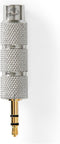 Nedis Stereo-Audioadapter - 3,5 mm Male - 6,35 mm Female - Verguld - Recht - Metaal - Goud / Metaal - 1 Stuks - Cover Window Box