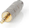 Nedis Stereo-Audioadapter - 3,5 mm Male - 6,35 mm Female - Verguld - Recht - Metaal - Goud / Metaal - 1 Stuks - Cover Window Box