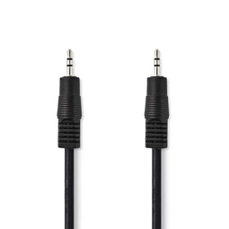 Nedis Stereo-Audiokabel | 2,5 mm Male - 2,5 mm Male | 1,0 m | Zwart
