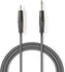 Nedis Stereo-Audiokabel - 2x 6,35 mm Male - 3,5 mm Male - Vernikkeld - 5.00 m - Rond - Donkergrijs - Kartonnen Sleeve