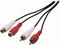 Nedis Stereo-Audiokabel - 2x RCA Male - 2x RCA Female - Vernikkeld - 5.00 m - Rond - Zwart - Doos
