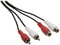 Nedis Stereo-Audiokabel - 2x RCA Male - 2x RCA Female - Vernikkeld - 5.00 m - Rond - Zwart - Envelop