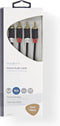 Nedis Stereo-Audiokabel - 2x RCA Male - 2x RCA Male - Verguld - 5.00 m - Rond - Antraciet - Doos