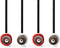 Nedis Stereo-Audiokabel - 2x RCA Male - 2x RCA Male - Vernikkeld - 1.50 m - Rond - Zwart - Doos