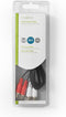 Nedis Stereo-Audiokabel - 2x RCA Male - 2x RCA Male - Vernikkeld - 1.50 m - Rond - Zwart - Doos