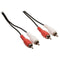 Nedis Stereo-Audiokabel - 2x RCA Male - 2x RCA Male - Vernikkeld - 10.0 m - Rond - Rood / Wit - Envelop