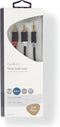 Nedis Stereo-Audiokabel - 3,5 mm Male - 2x RCA Male - Verguld - 5.00 m - Rond - Antraciet - Doos