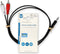 Nedis Stereo-Audiokabel - 3,5 mm Male - 2x RCA Male - Vernikkeld - 1.00 m - Rond - Zwart - Label